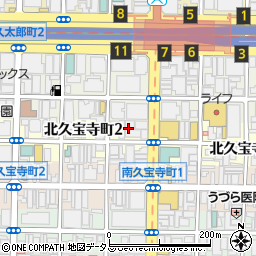 トヤマ楽器製造株式会社　大阪営業所周辺の地図
