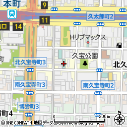 くれたけイン大阪御堂筋本町周辺の地図