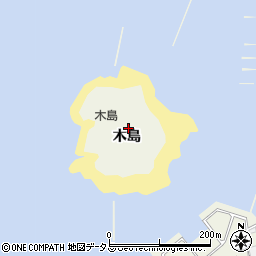 愛知県知多郡南知多町篠島木島周辺の地図