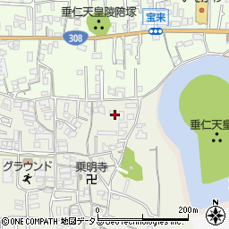 奈良県奈良市平松1丁目17周辺の地図