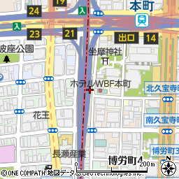 阪高ファインパーク信濃橋駐車場周辺の地図
