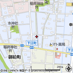 静岡県浜松市中央区下江町207周辺の地図