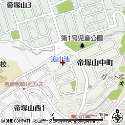 帝塚山中町第4号街区公園周辺の地図