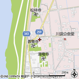 静岡県磐田市川袋456-1周辺の地図