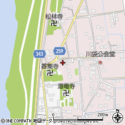 静岡県磐田市川袋455-5周辺の地図
