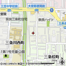 奈良県奈良市三条栄町19-10周辺の地図