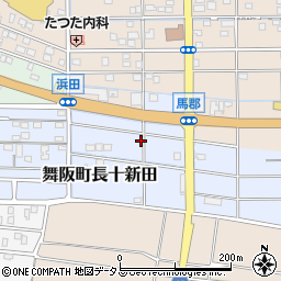 静岡県浜松市中央区舞阪町長十新田356周辺の地図