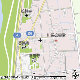 静岡県磐田市川袋454-7周辺の地図