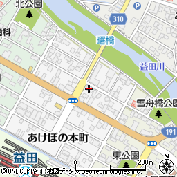 ジブラルタ生命保険株式会社　松江支社・益田営業所周辺の地図
