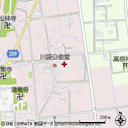 静岡県磐田市川袋360-1周辺の地図
