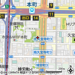 竹葉亭 南御堂店周辺の地図