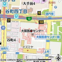 大阪医療センター（国立病院機構）周辺の地図