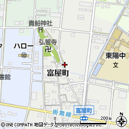 静岡県浜松市中央区富屋町65周辺の地図
