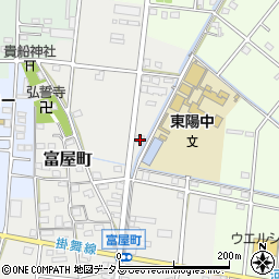 静岡県浜松市中央区富屋町119周辺の地図