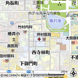 奈良県奈良市南市町周辺の地図