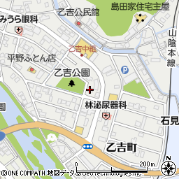 中国新聞　益田中央周辺の地図