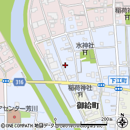 静岡県浜松市中央区下江町16周辺の地図