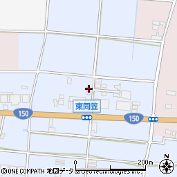 静岡県袋井市東同笠522周辺の地図
