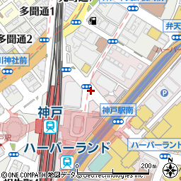 神戸駅南駐車場周辺の地図