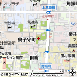 伝香寺周辺の地図