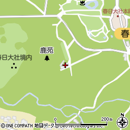 萬葉植物園周辺の地図
