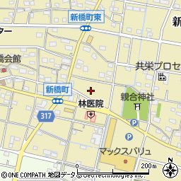 静岡県浜松市中央区新橋町1100周辺の地図