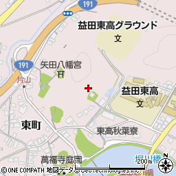 島根県益田市東町27周辺の地図