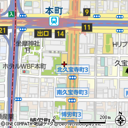 大阪エクセルホテル東急周辺の地図