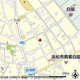 静岡県浜松市中央区白羽町492周辺の地図