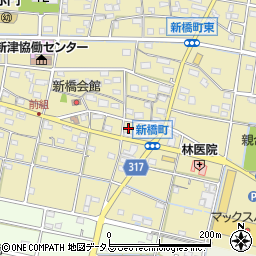 静岡県浜松市中央区新橋町1464周辺の地図