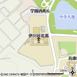 兵庫県立伊川谷北高等学校周辺の地図