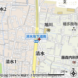 中国銀行赤田 ＡＴＭ周辺の地図