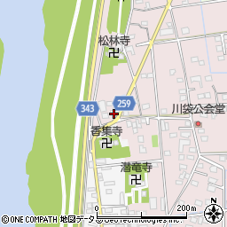 静岡県磐田市川袋245-1周辺の地図
