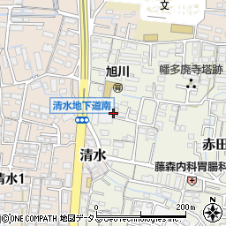 岡山県岡山市中区赤田86-2周辺の地図
