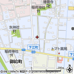 静岡県浜松市中央区下江町208周辺の地図