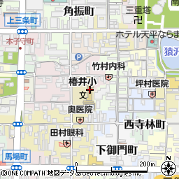 奈良市立椿井小学校周辺の地図