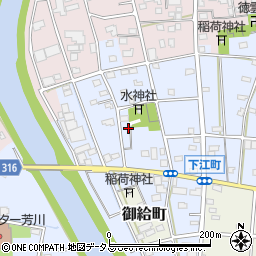 静岡県浜松市中央区下江町111周辺の地図