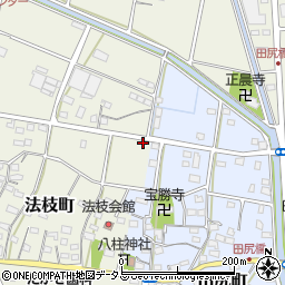 静岡県浜松市中央区法枝町407周辺の地図