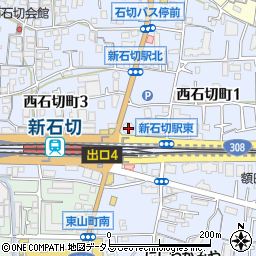 株式会社エイブル　新石切店周辺の地図