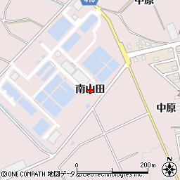 愛知県豊橋市老津町南山田周辺の地図