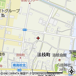 静岡県浜松市中央区法枝町421周辺の地図
