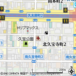 日本郵便船場郵便局周辺の地図