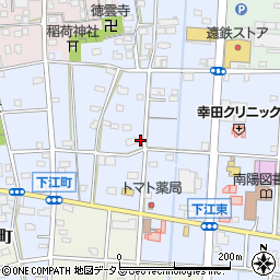 静岡県浜松市中央区下江町267周辺の地図