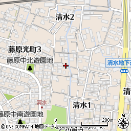 東岡山ルーテル教会周辺の地図