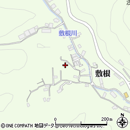 静岡県下田市敷根周辺の地図