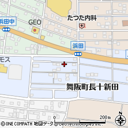 静岡県浜松市中央区舞阪町長十新田318周辺の地図