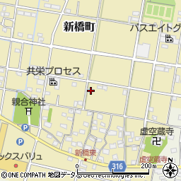 静岡県浜松市中央区新橋町1214周辺の地図