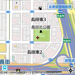 大阪府東大阪市長田東周辺の地図