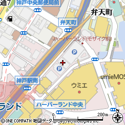 神戸市産業振興センター周辺の地図