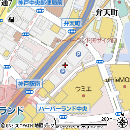 神戸市役所経済観光局　神戸市産業振興財団・創業・新事業支援部・新事業創造課周辺の地図